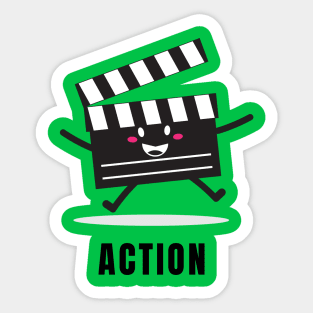 Clapper Board Character Sticker